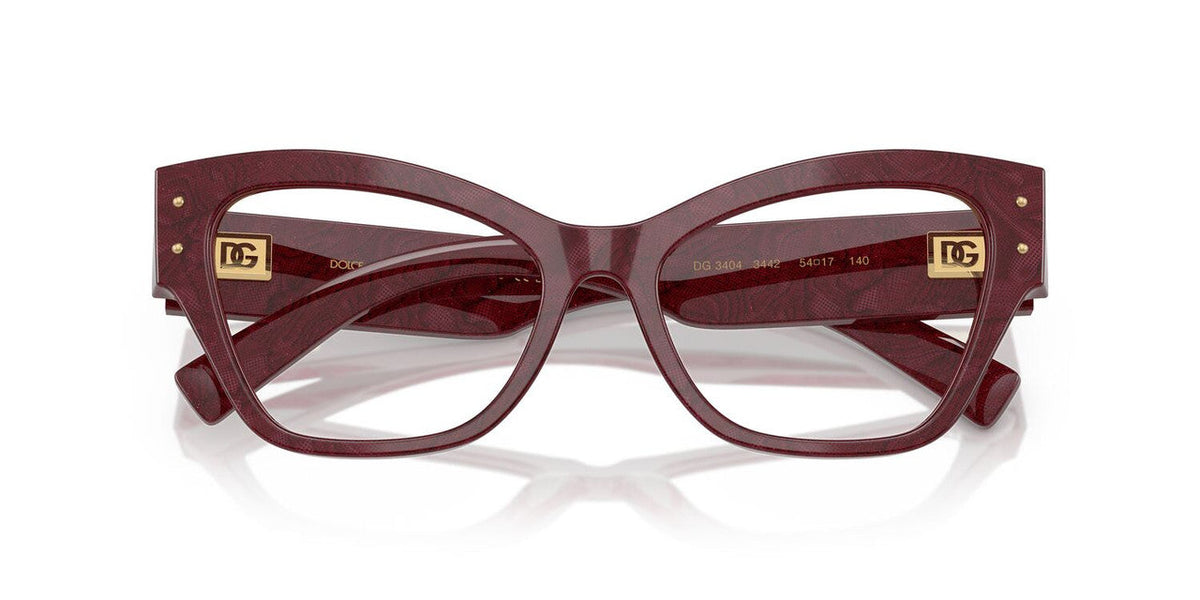 Armazón Dolce & Gabbana DG3404 Burdeo