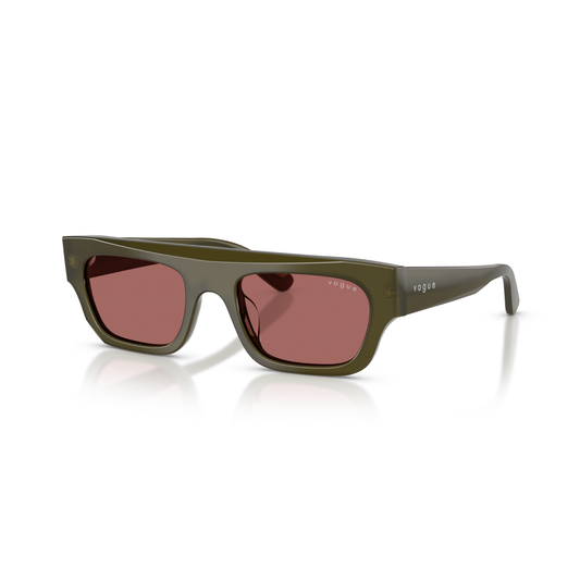 Gafas De Sol Vogue Eyewear VO5694SU Opal Olive Green Dark Purple Oilva Mujer Morado