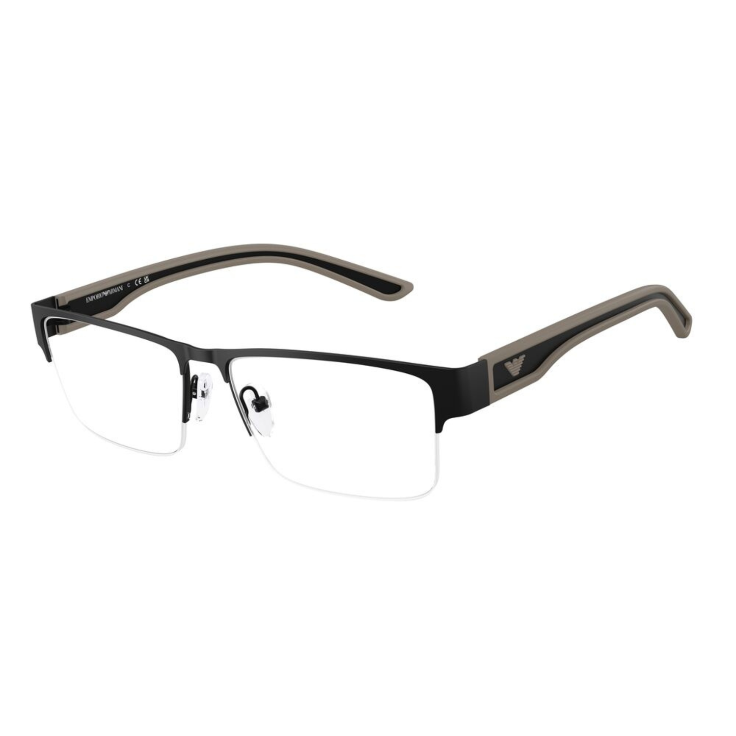 Lentes Oftálmicos Emporio Armani EA1182 Rubberized Matte Bla Negro