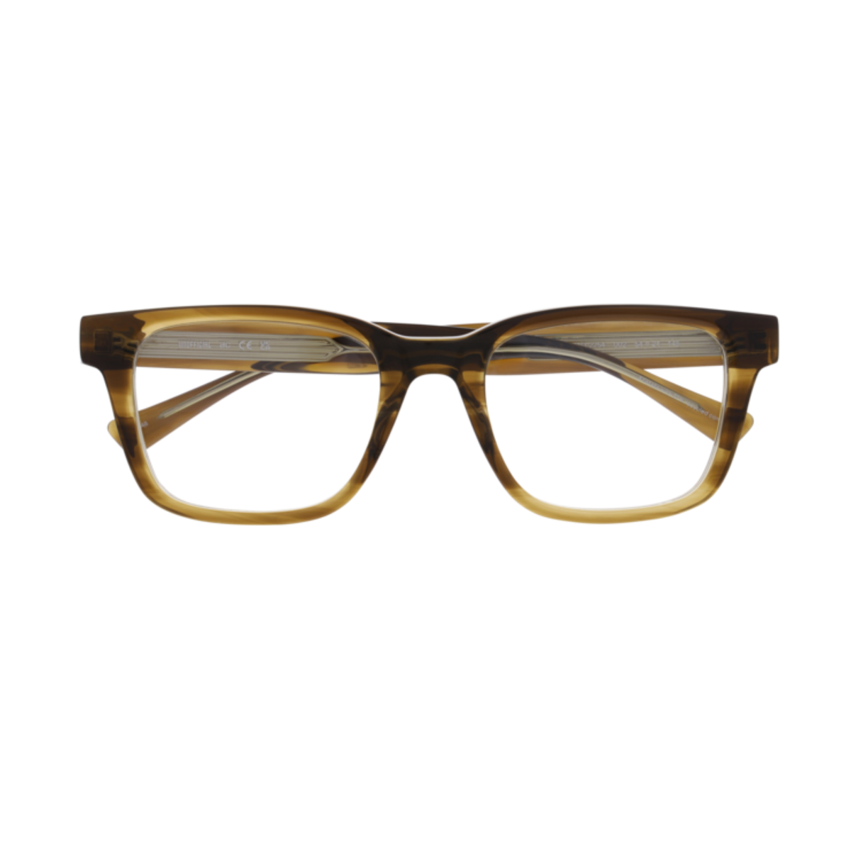 Armazones Unofficial UO2254 Bi-Layer Horn Green-Clear Verde