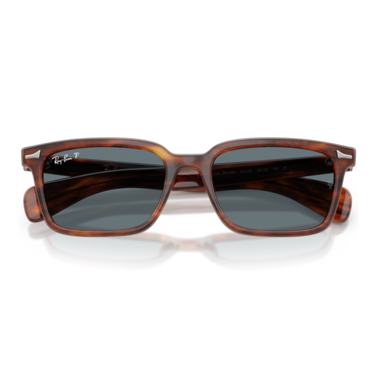 Gafas De Sol Ray-Ban RB2234 Brunel Striped Havana Dark Blue Polar Azul