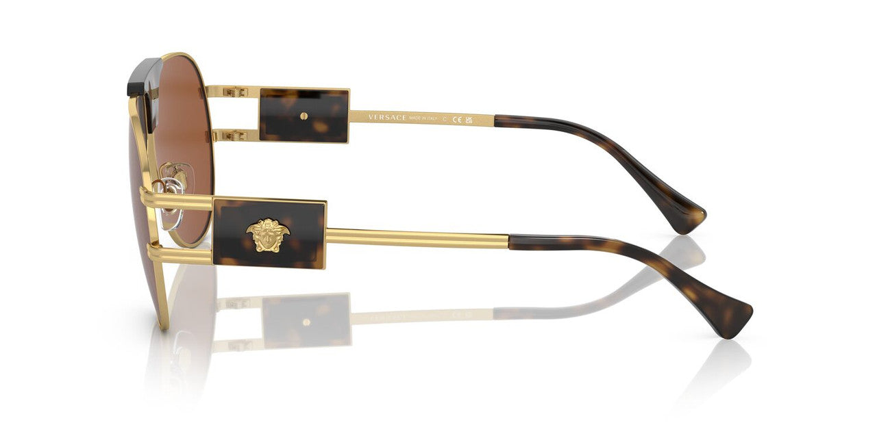 Gafas De Sol Versace VE2252 Café/Dorado