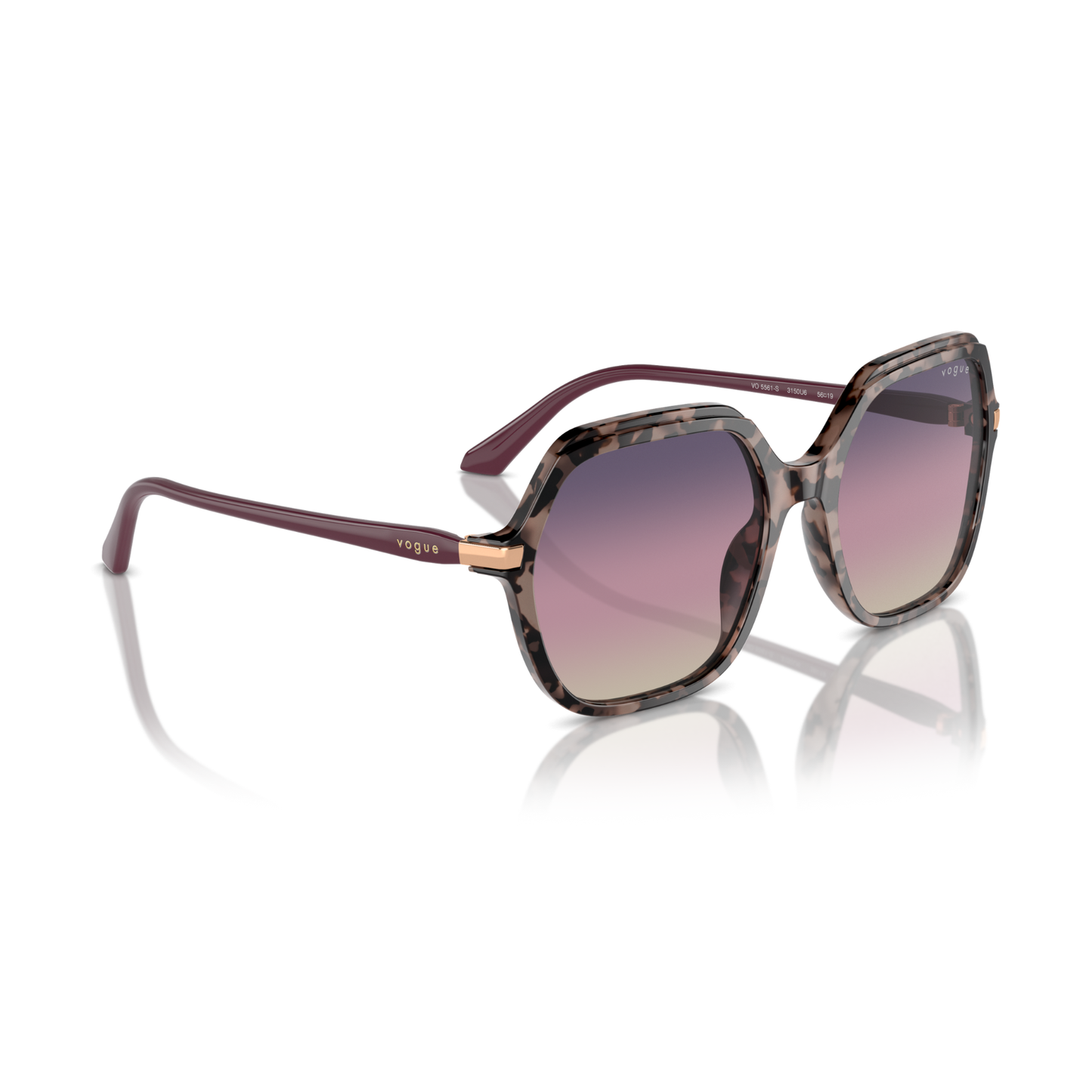 Gafas De Sol Vogue Eyewear VO5561S Pink Tortoise Tri Grad Brown/Violet/Blue Café/Rosa