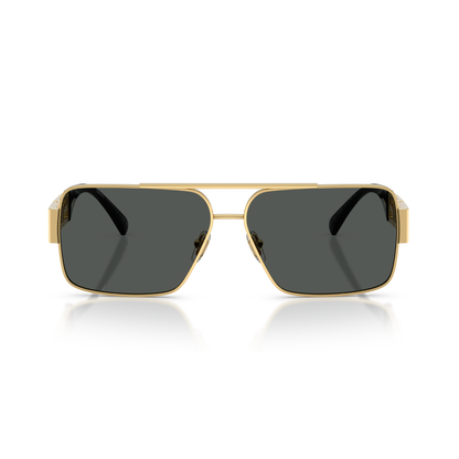 Gafas De Sol Versace VE2290 Gold Dark Gris