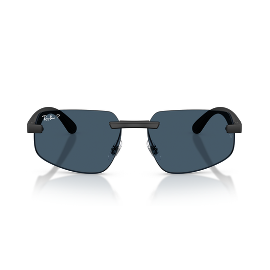 Gafas De Sol Ray-Ban RB4475CH Sand Black Polar Blue Negro Unisex Azul