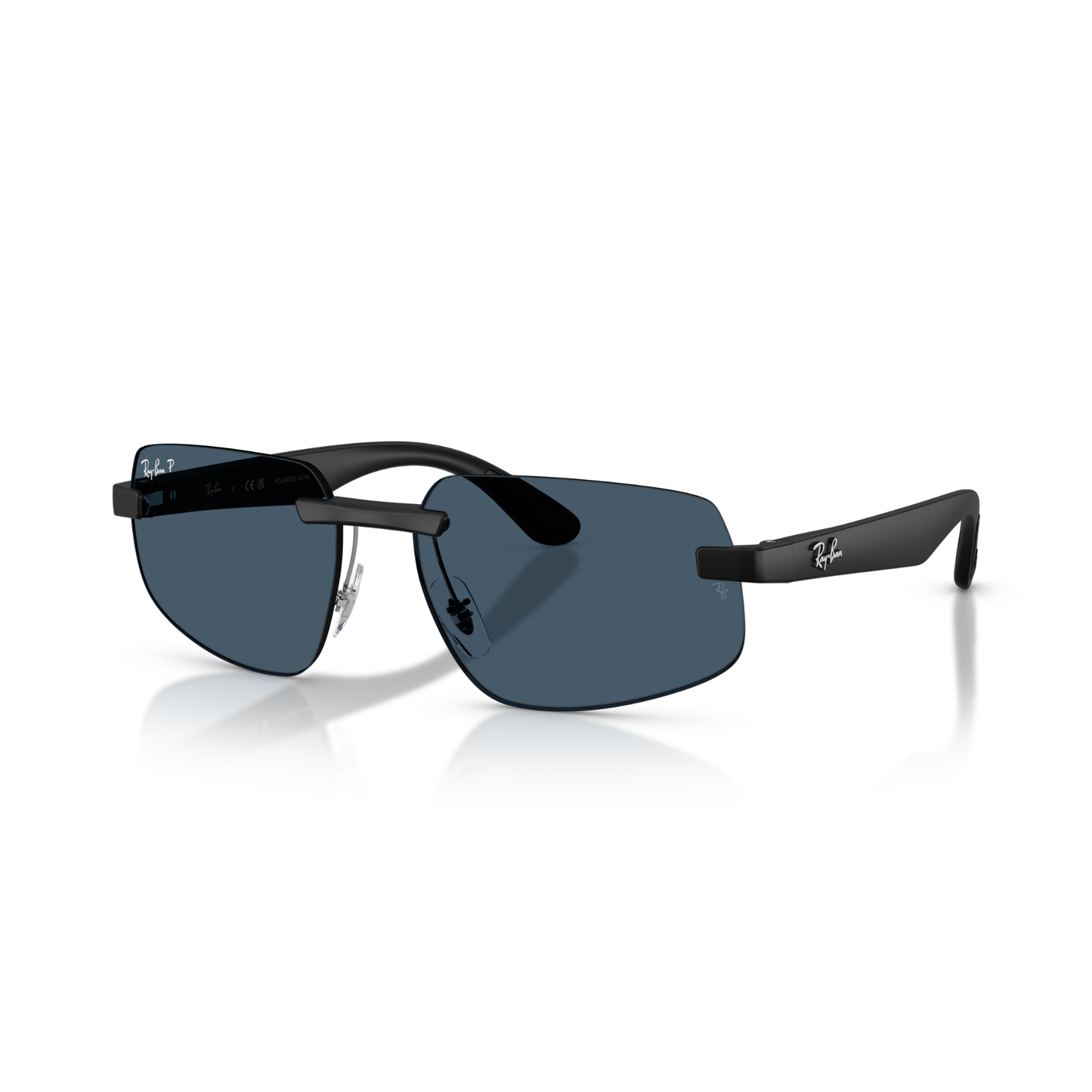 Gafas De Sol Ray-Ban RB4475CH Sand Black Polar Blue Negro Unisex Azul