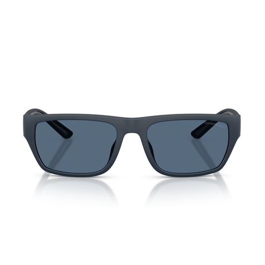 Lentes De Sol Emporio Armani EA4267U Rubberized Matte Blue Dark Blue Azul/Azul