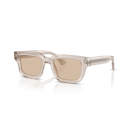 Gafas De Sol Emporio Armani EA4270 Shiny Transparent Tundra Light Brown Gris Hombre Café