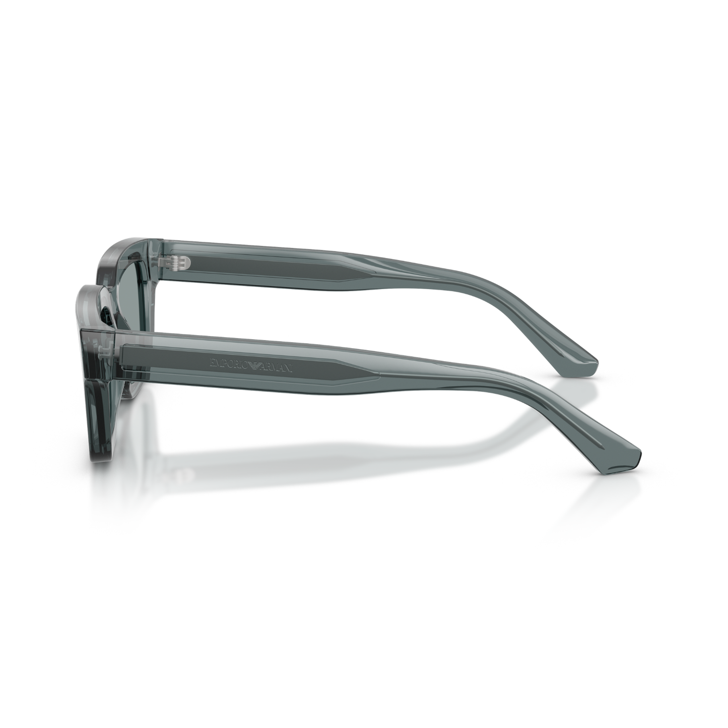 Gafas De Sol Emporio Armani EA4270 Shiny Transparent Grey Dark Grey Gris Hombre Gris