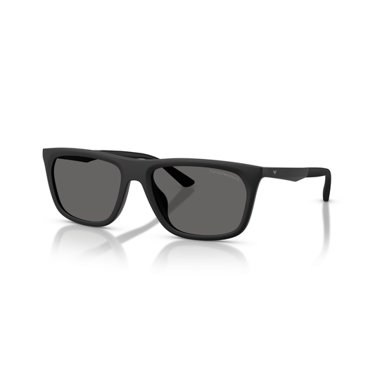 Lentes De Sol Emporio Armani EA4272U Matte Black Dark Grey Gris/Negro