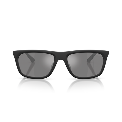 Gafas De Sol Emporio Armani EA4272U Matte Black Dark Grey Mirror Silver Negro Hombre Gris