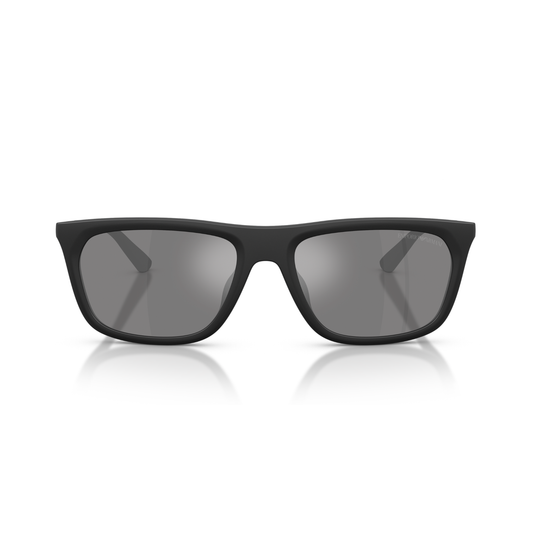 Gafas De Sol Emporio Armani EA4272U Matte Black Dark Grey Mirror Silver Negro Hombre Gris