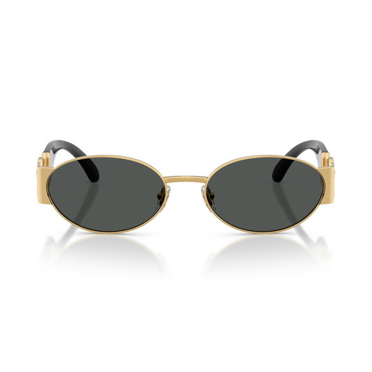 Gafas De Sol Versace VE2299 Gold Dark Grey Gris/Dorado