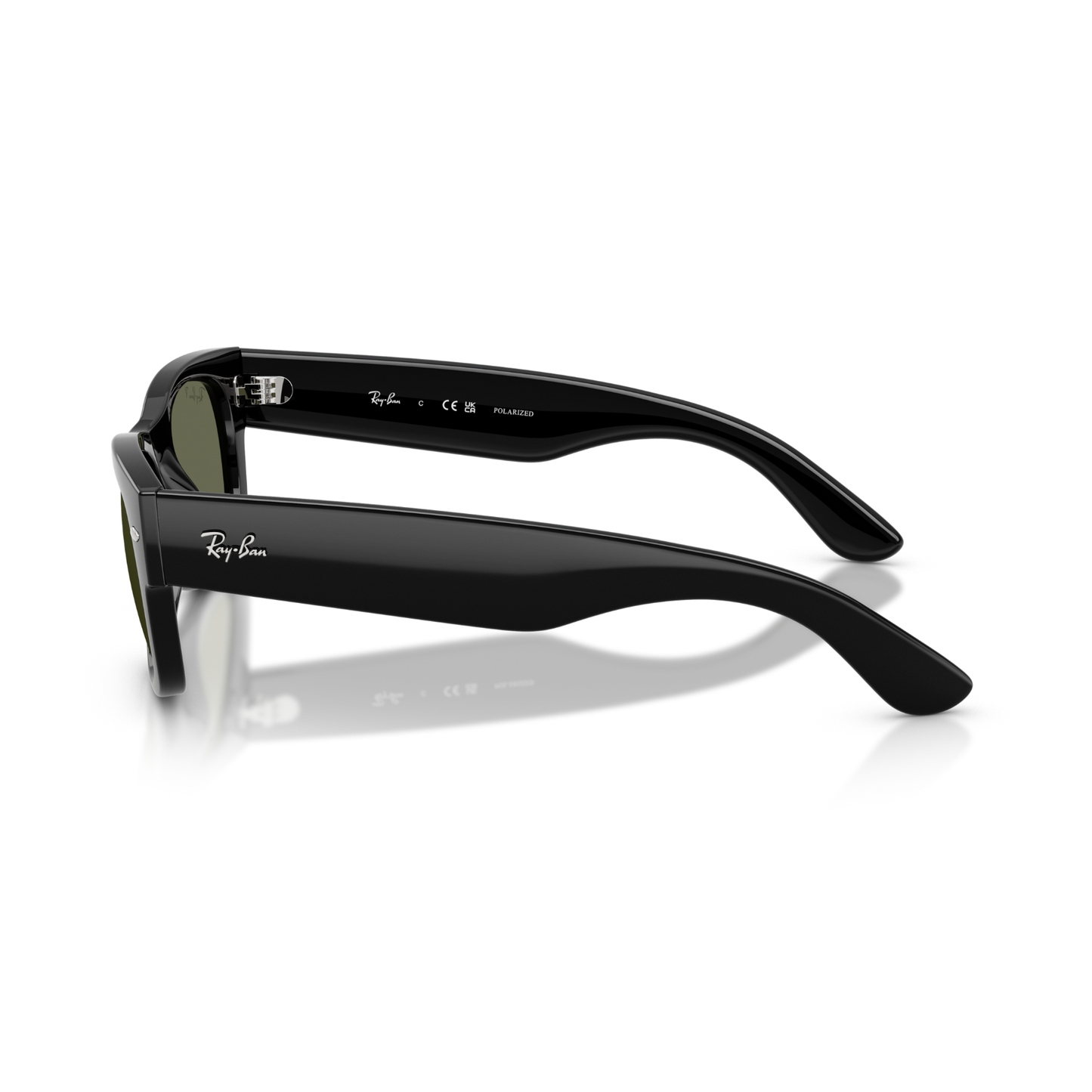 Gafas De Sol Ray-Ban RB0832S Mega Wayfarer Ii Black Green Plar Negro Unisex Verde