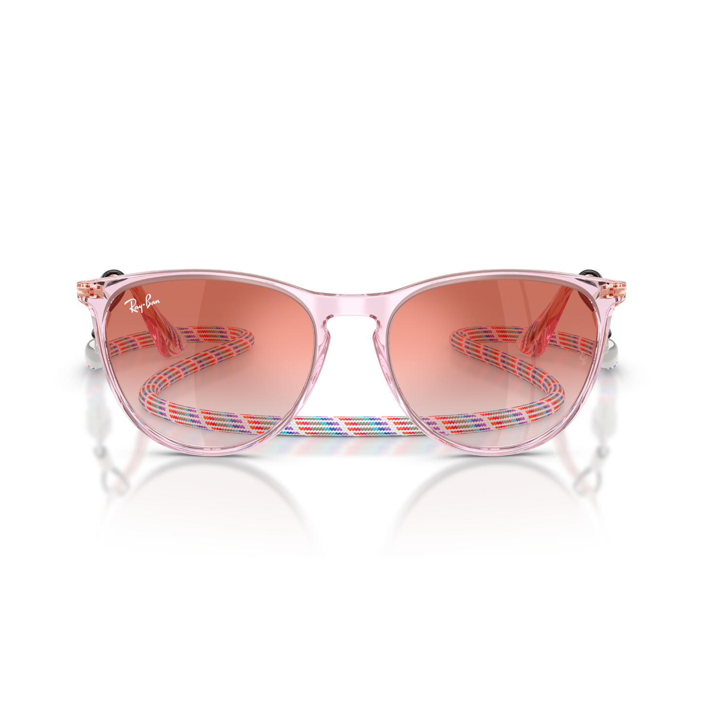 Gafas De Sol Ray-Ban RJ9060S Junior Erika Transparent Violet Clear Gradient Red Mirror Red Rojo/Violeta