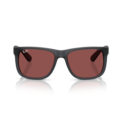 Gafas De Sol Ray-Ban RB4165 Justin Opal Grey Dark Violet Burdeos/Gris