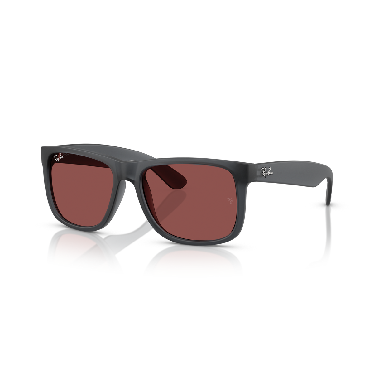 Gafas De Sol Ray-Ban RB4165 Justin Opal Grey Dark Violet Burdeos/Gris