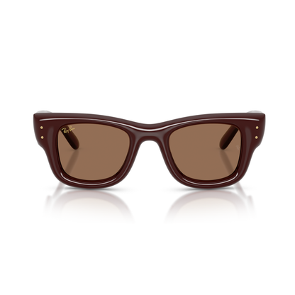 Gafas De Sol Ray-Ban RB4940 Wayfarer Puffer Dark Brown Café Unisex