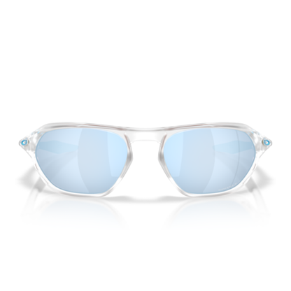 Gafas De Sol Oakley OO9537 Cage Jacket Matte Clear Prizm Deep Water Polarized Azul