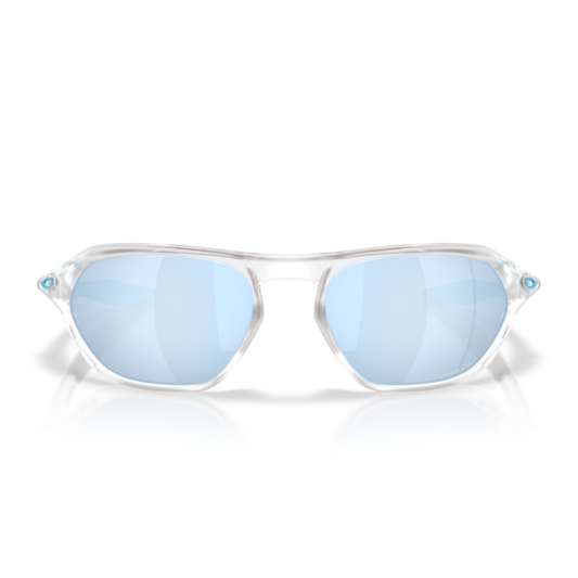 Gafas De Sol Oakley OO9537 Cage Jacket Matte Clear Prizm Deep Water Polarized Azul